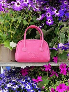 Marge Sherwood Soft Tote Mini - Fuchsia Nubuck Leather